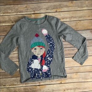 Mini Boden Long Sleeve Graphic Shirt